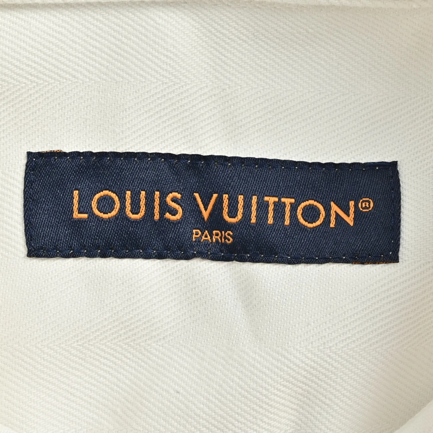 Louis Vuitton/Louis Vuitton leather label printed shirt jacket